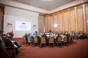 Сергей Катырин приветствовал участников встречи торгово-промышленных палат России и Беларуси