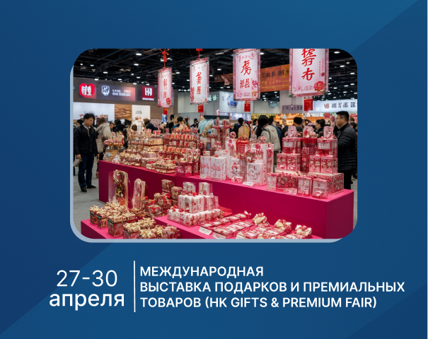 27-30 апреля. Международная выставка подарков и премиальных товаров (HK Gifts & Premium Fair) в Гонконге 27-30 апреля. Международная выставка подарков и премиальных товаров (HK Gifts & Premium Fair) в Гонконге