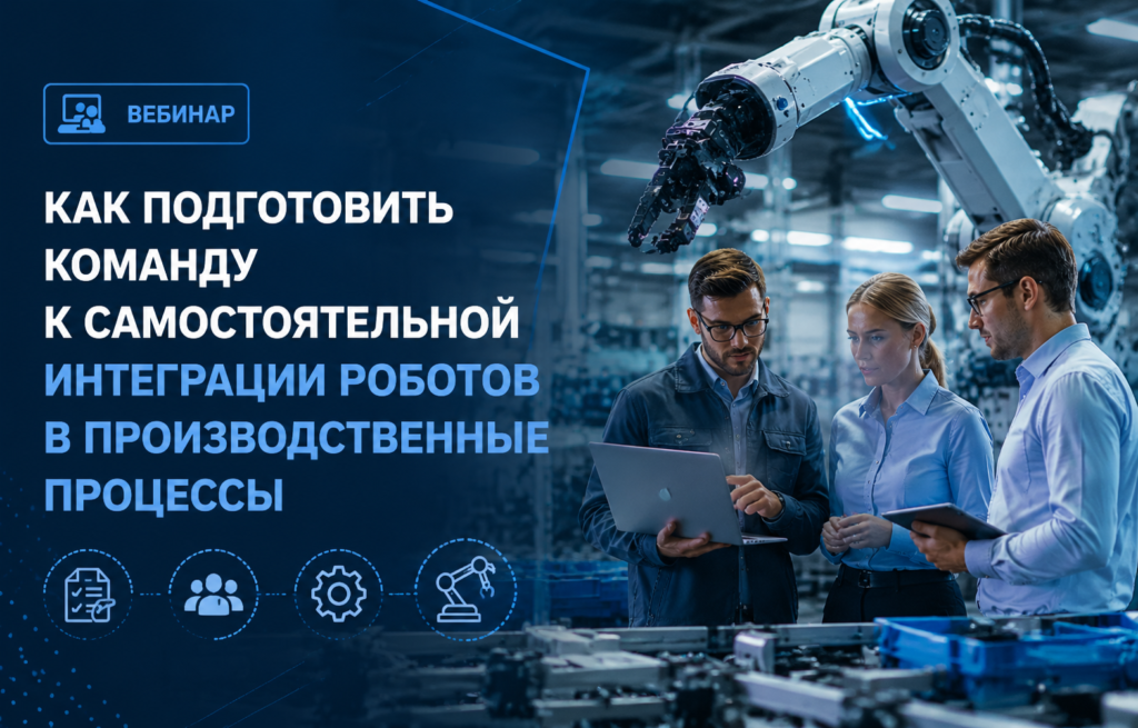28 августа. Вебинар «Как подготовить команду к самостоятельной интеграции роботов в производственные процессы» 28 августа. Вебинар «Как подготовить команду к самостоятельной интеграции роботов в производственные процессы»